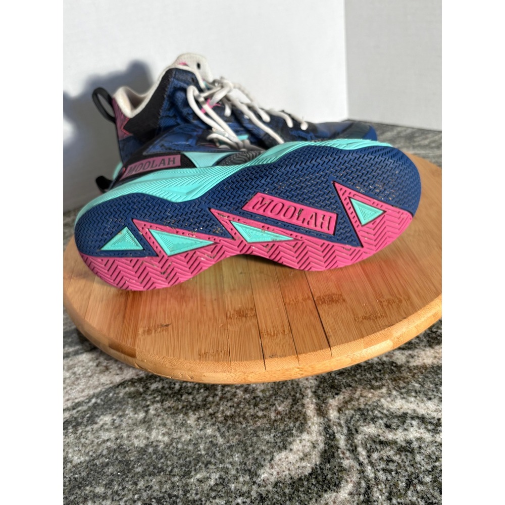 Moolah Kicks Press‎ Break Blaqvi Basketball Shoes Blue Pink Kids Size 6Y BLAQVI - Picture 5 of 6